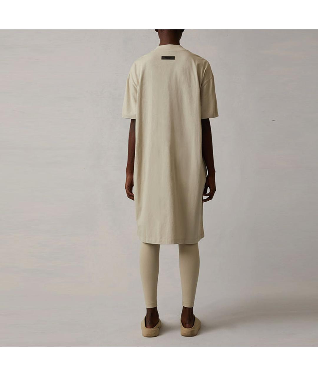 FEAR OF GOD ESSENTIALS Бежевое повседневное платье, фото 3