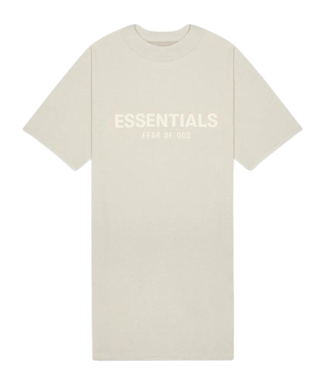 FEAR OF GOD ESSENTIALS Бежевое повседневное платье, фото 1