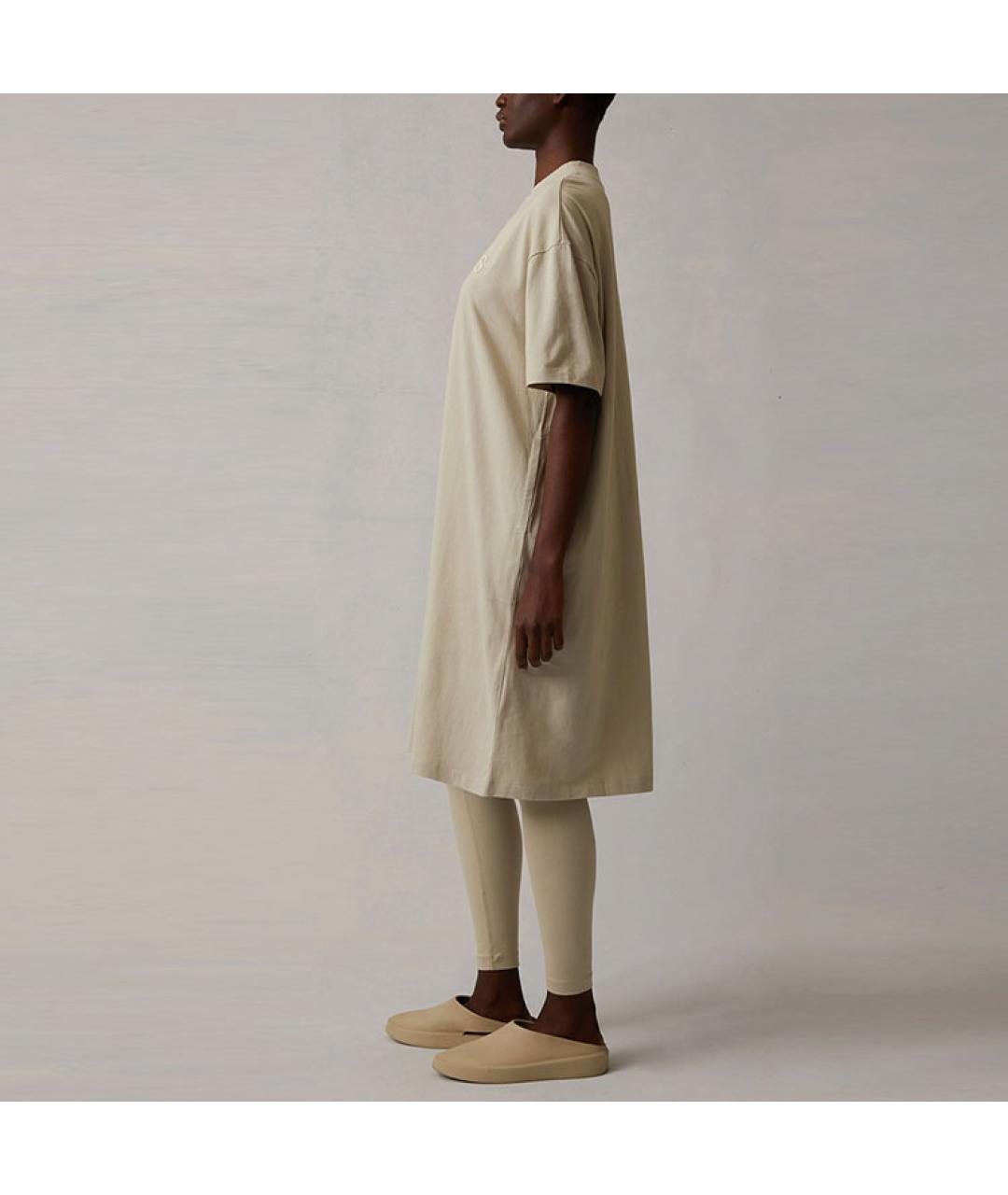 FEAR OF GOD ESSENTIALS Бежевое повседневное платье, фото 4