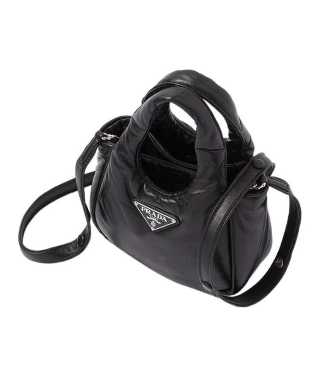 PRADA Черная кожаная сумка через плечо, фото 2