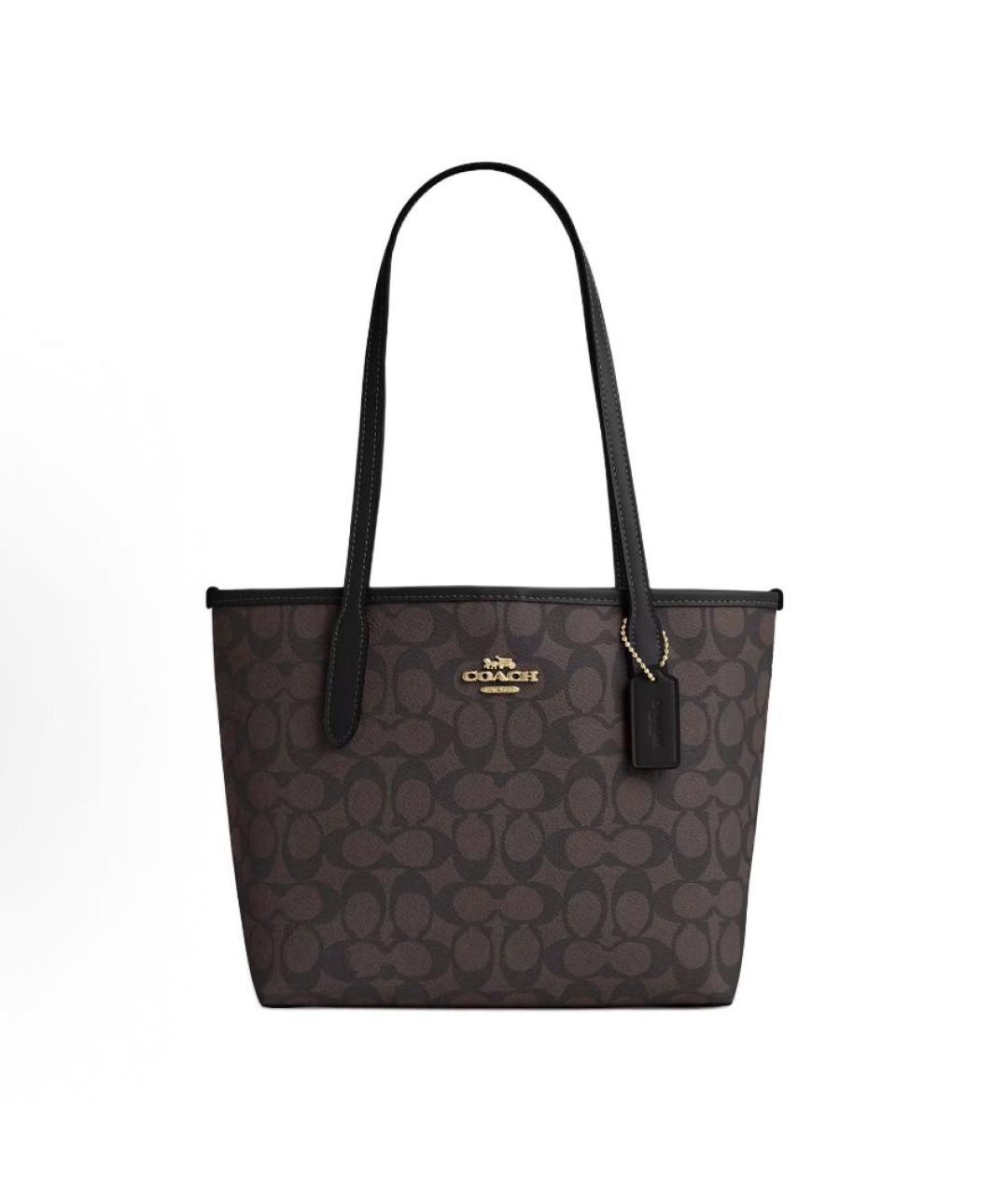 COACH Коричневая сумка тоут, фото 1