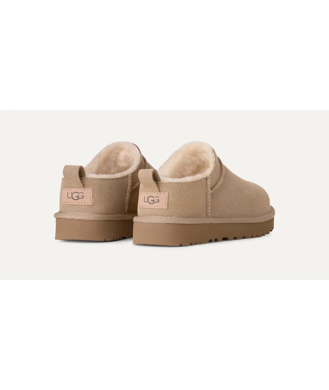 UGG AUSTRALIA Бежевые замшевые ботинки, фото 4