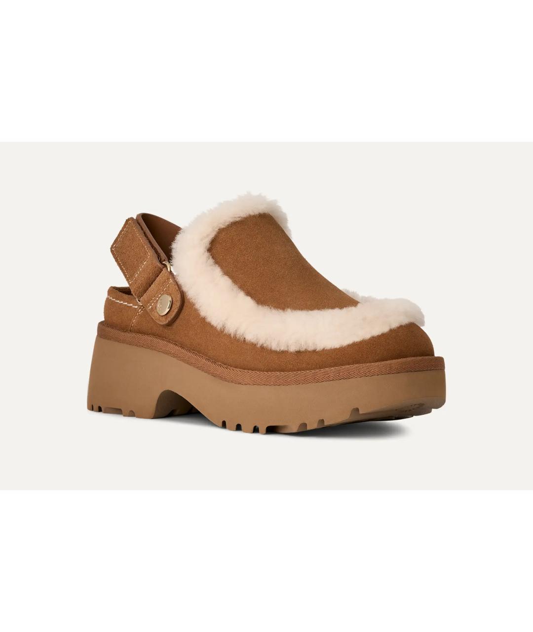 UGG AUSTRALIA Коричневые кожаные ботинки, фото 2