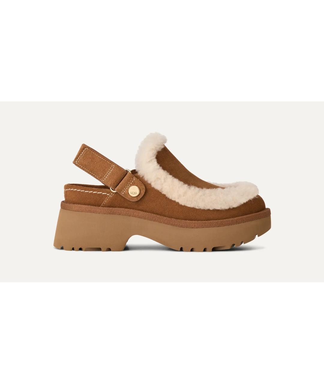 UGG AUSTRALIA Коричневые кожаные ботинки, фото 9