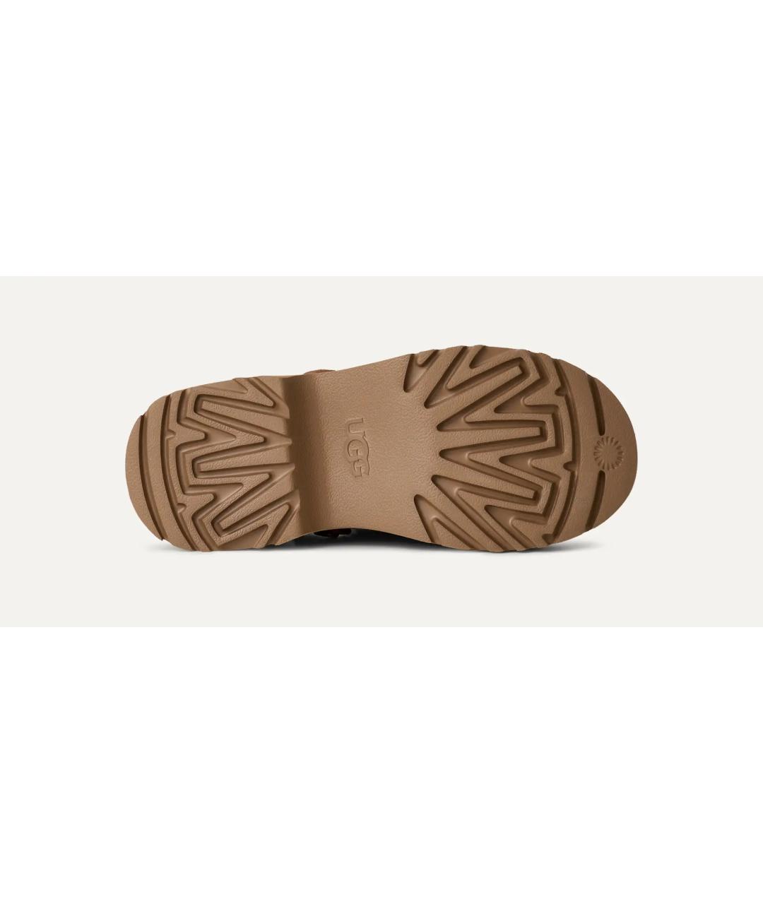 UGG AUSTRALIA Коричневые кожаные ботинки, фото 7