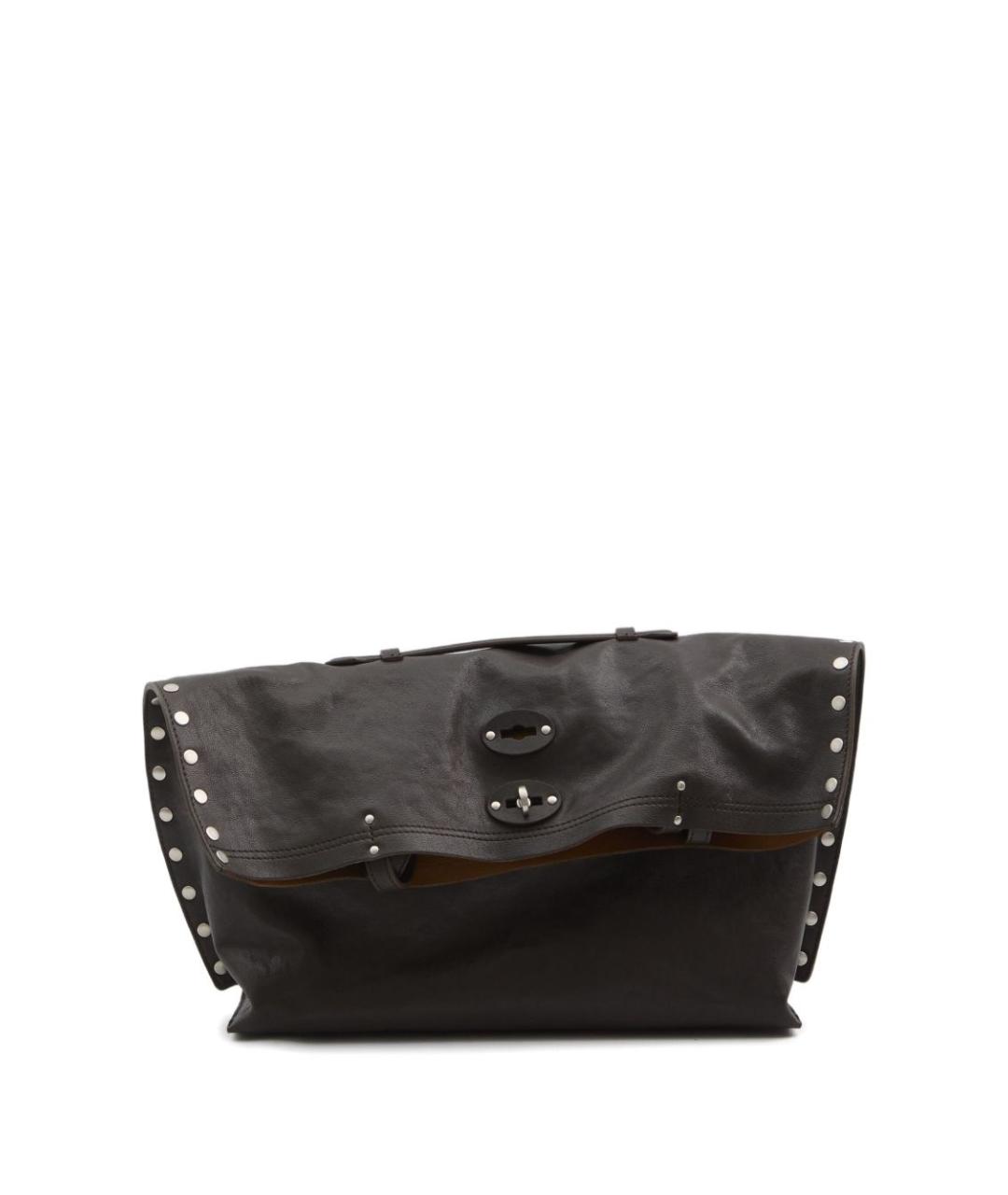 ZANELLATO Коричневая кожаная сумка тоут, фото 5