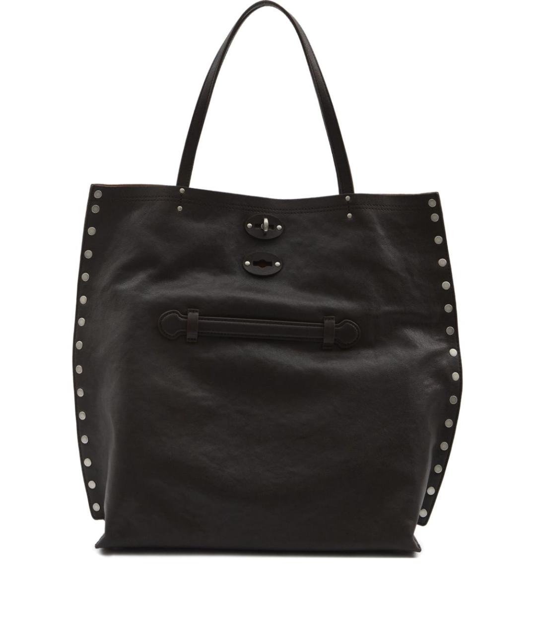 ZANELLATO Коричневая кожаная сумка тоут, фото 1