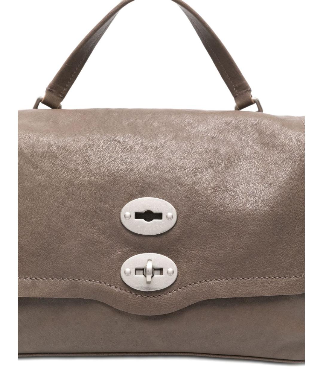 ZANELLATO Бежевая кожаная сумка тоут, фото 4