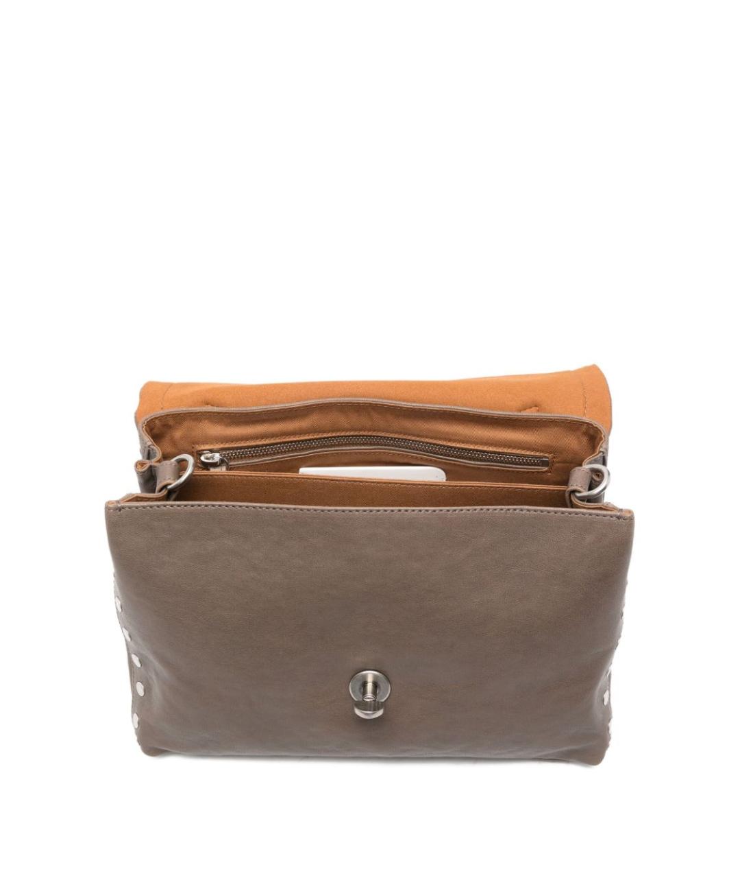 ZANELLATO Бежевая кожаная сумка тоут, фото 3