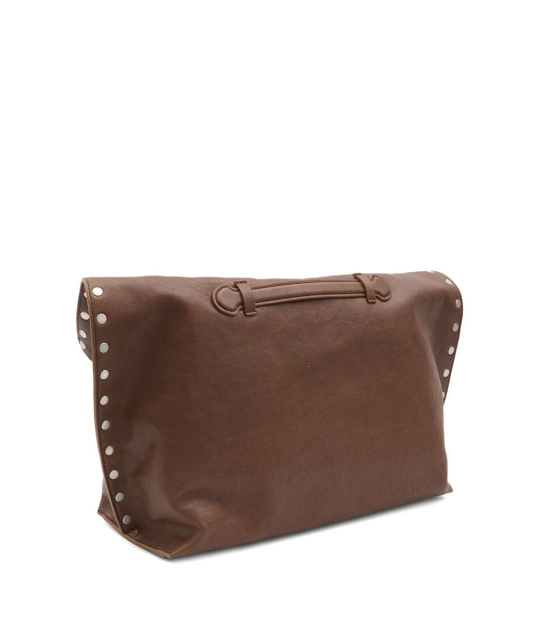 ZANELLATO Коричневая кожаная сумка тоут, фото 2