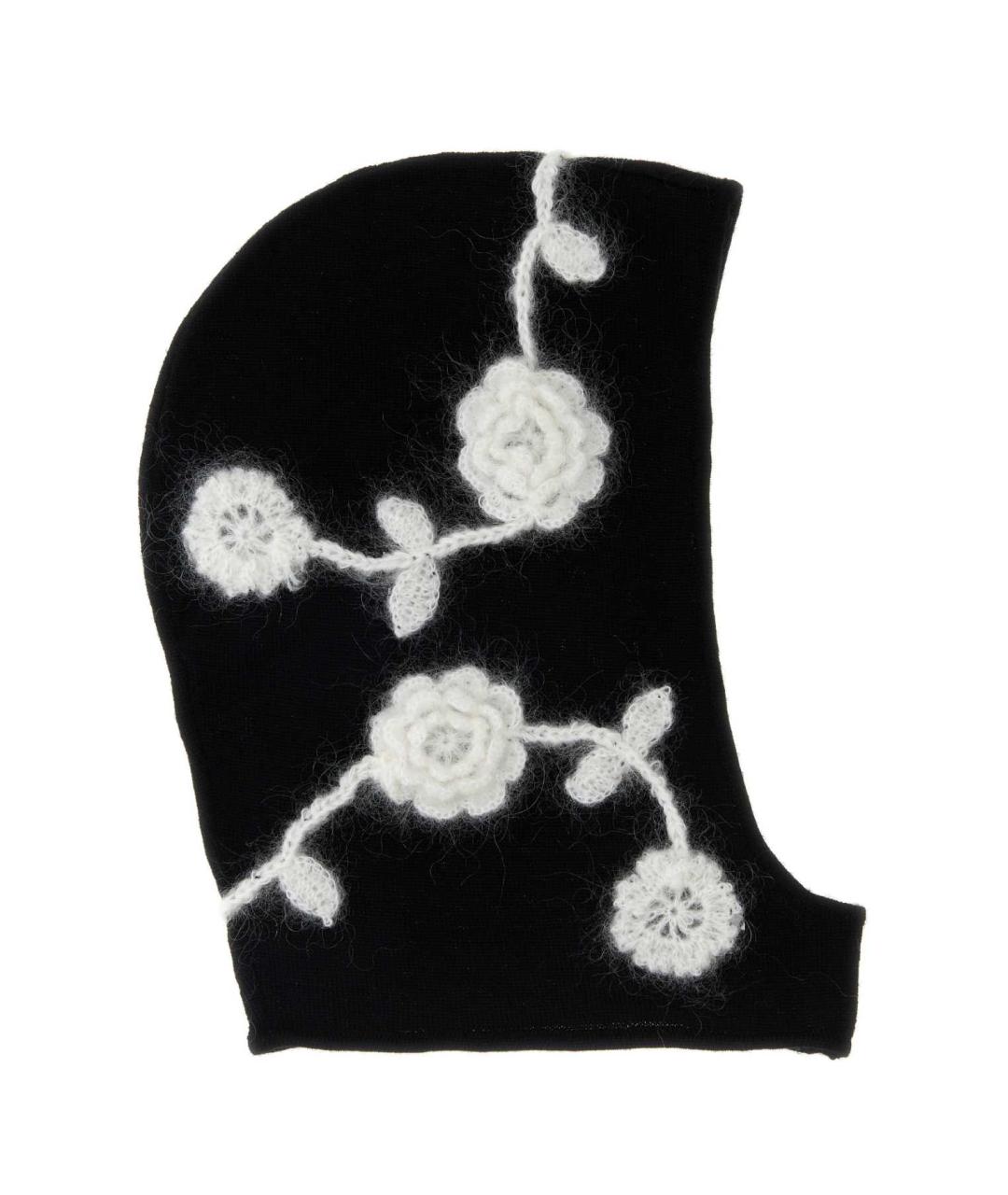 GANNI Черная шерстяная шапка, фото 1