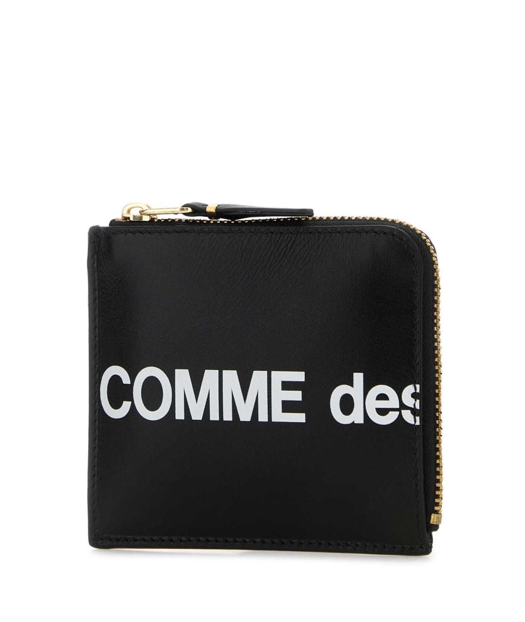 COMME DES GARÇONS Черный кожаный кошелек, фото 2
