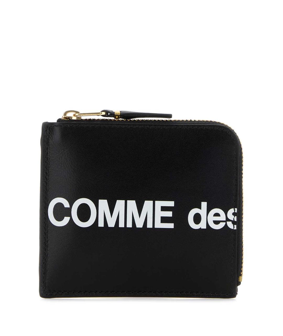 COMME DES GARÇONS Черный кожаный кошелек, фото 1