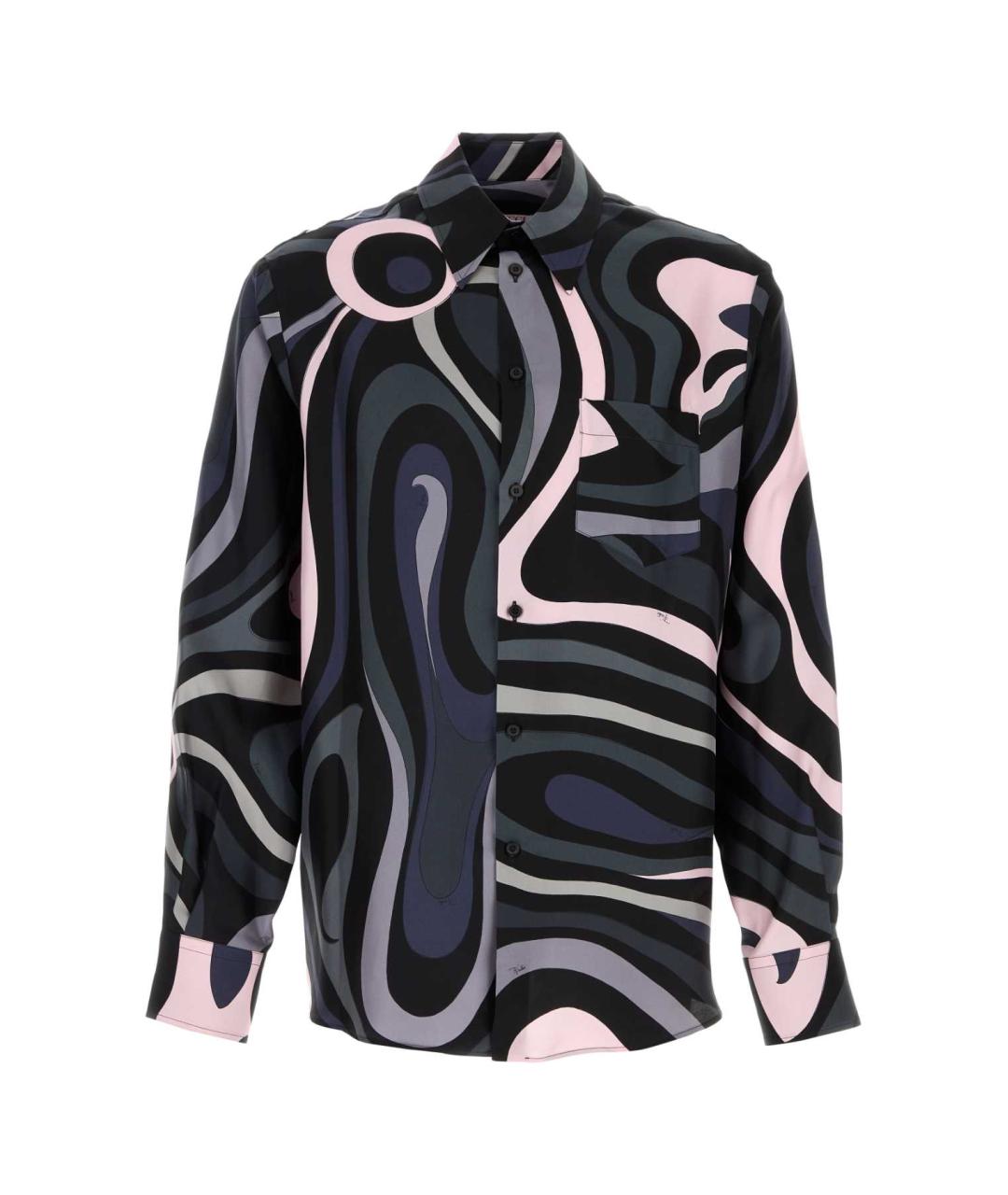 EMILIO PUCCI Мульти шелковая кэжуал рубашка, фото 1