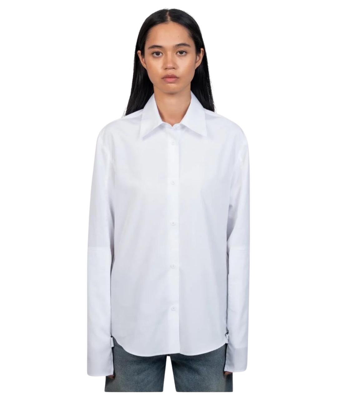 COURREGES Белая хлопковая рубашка, фото 3
