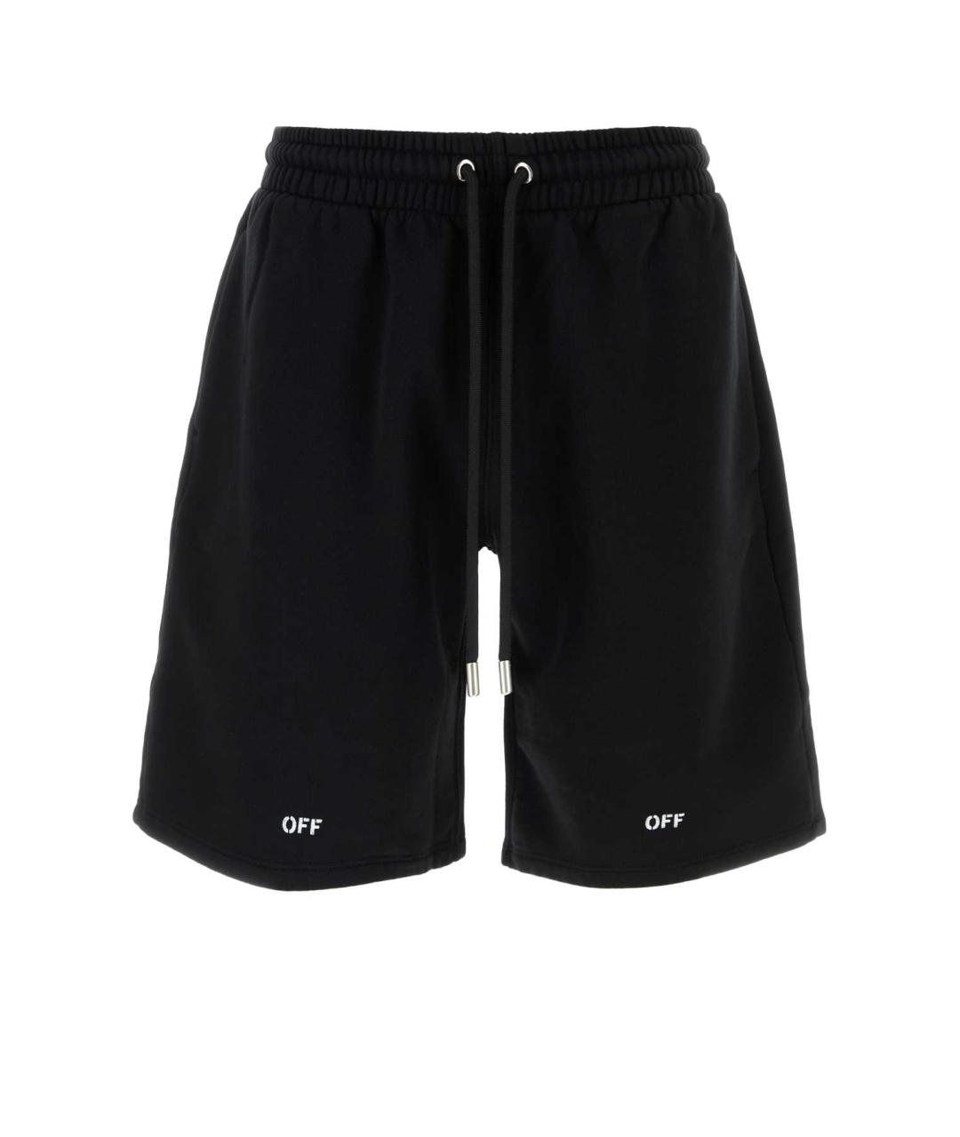 OFF-WHITE Черные хлопковые шорты, фото 1