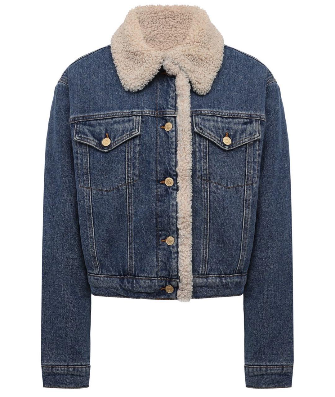 7 FOR ALL MANKIND Синяя деним куртка, фото 1