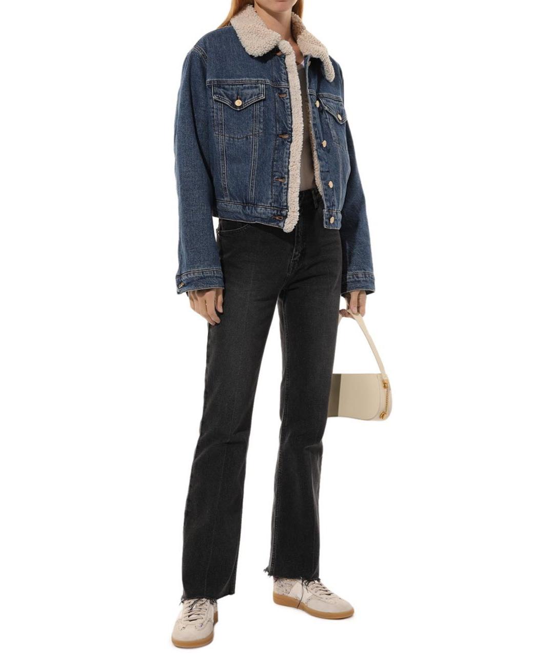 7 FOR ALL MANKIND Синяя деним куртка, фото 2