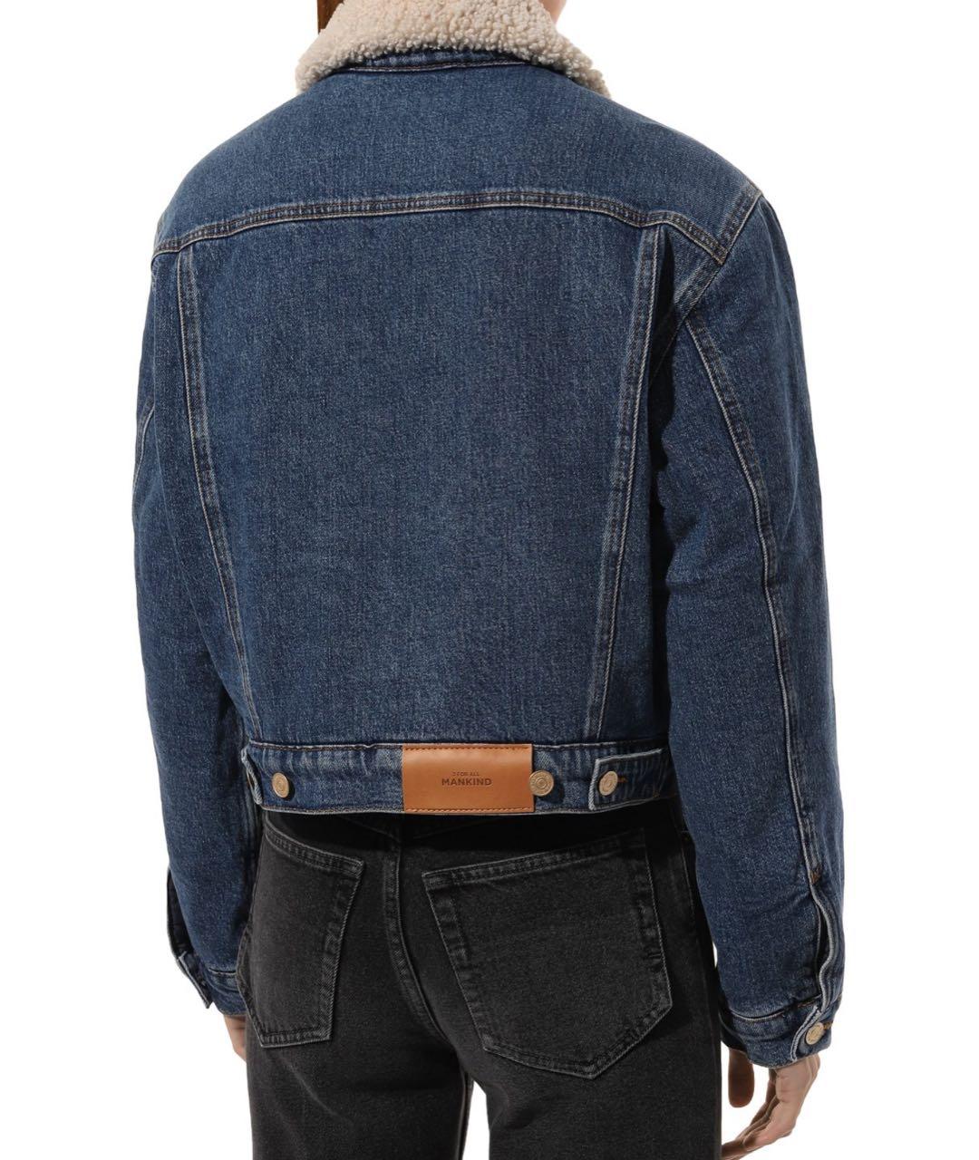 7 FOR ALL MANKIND Синяя деним куртка, фото 4