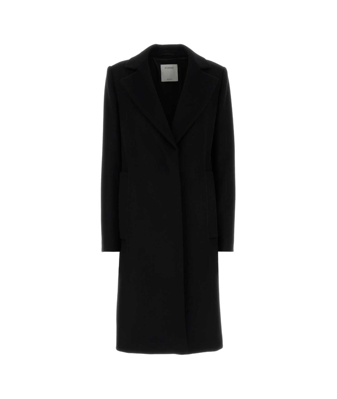 SPORTMAX Черное шерстяное пальто, фото 1