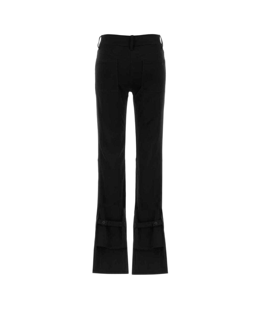 COURREGES Черные ацетатные прямые брюки, фото 2