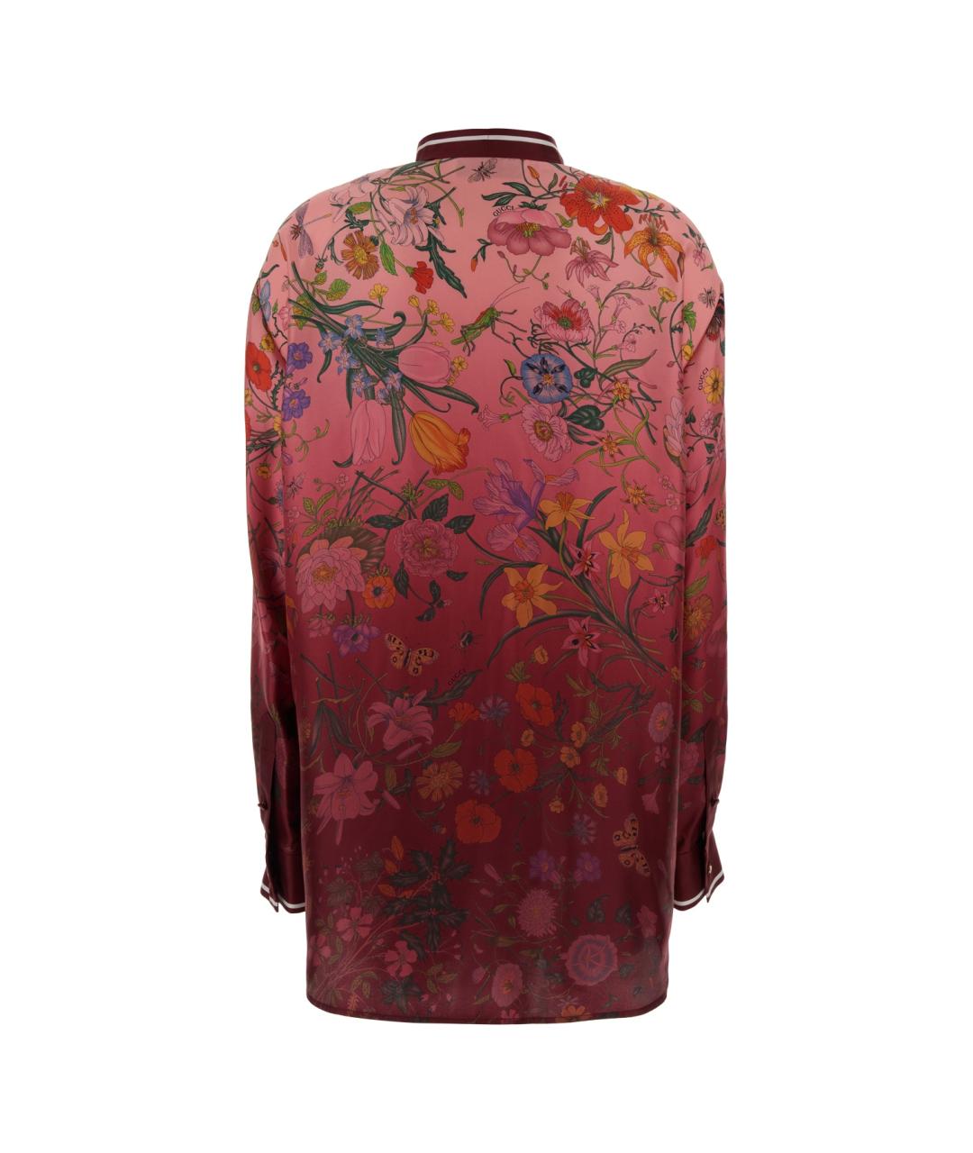 GUCCI Красная шелковая рубашка, фото 2