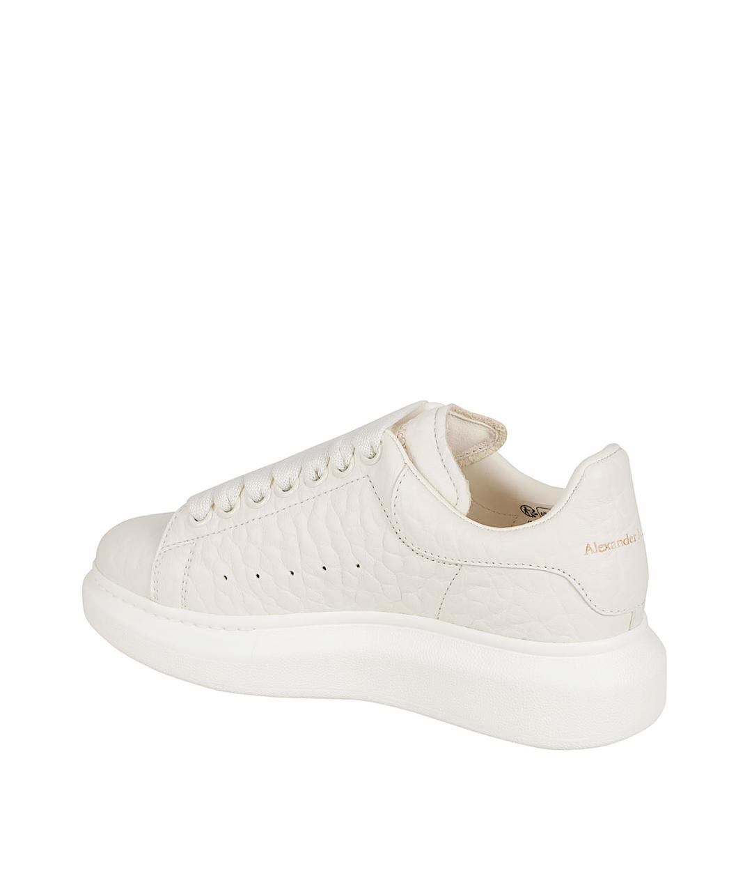 ALEXANDER MCQUEEN Белые кожаные кеды, фото 3
