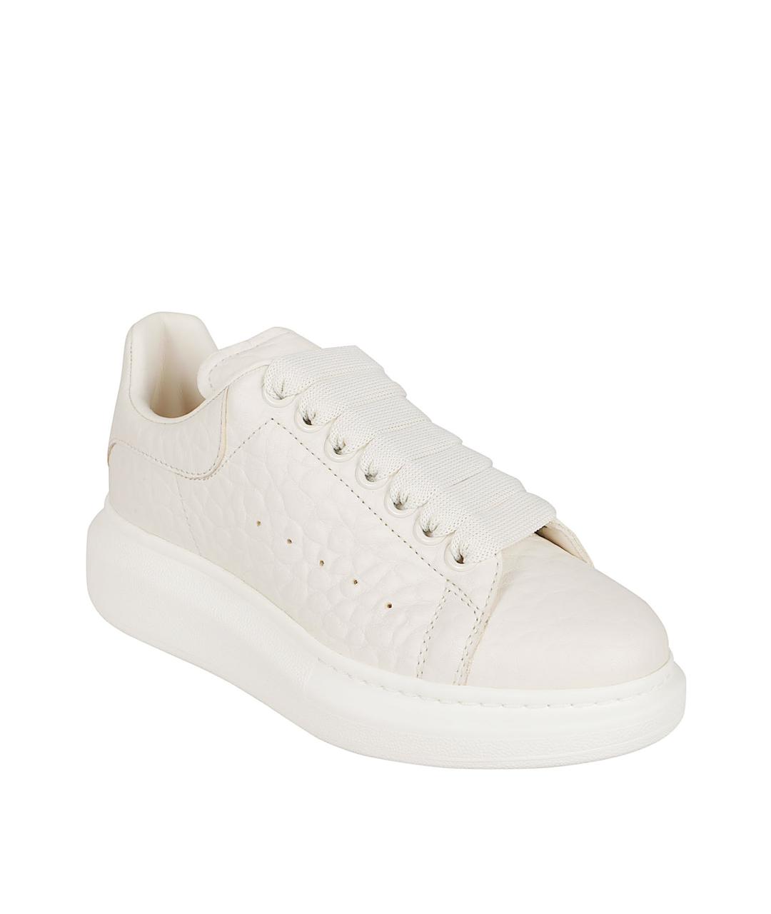 ALEXANDER MCQUEEN Белые кожаные кеды, фото 2