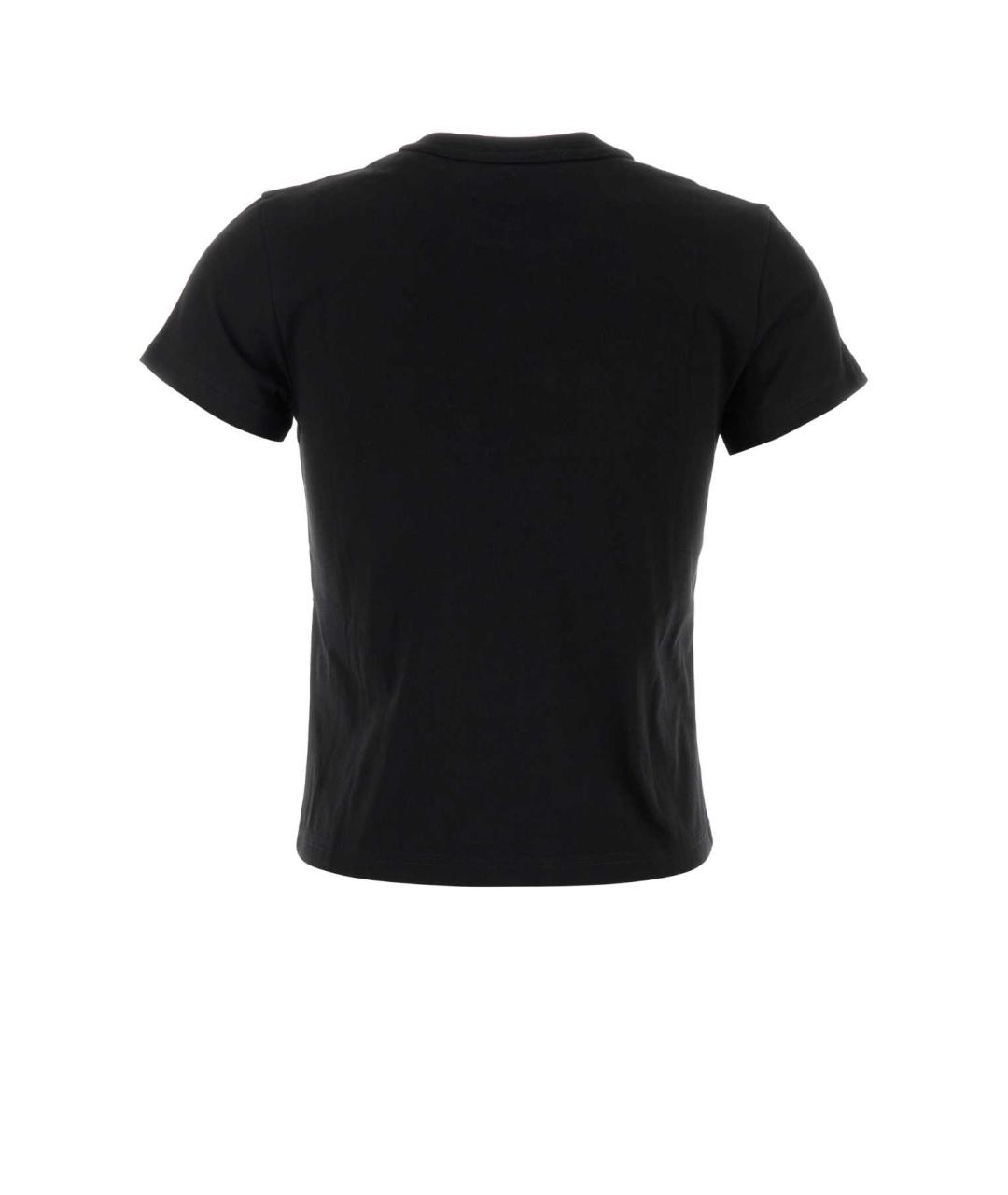 T BY ALEXANDER WANG Черная хлопковая футболка, фото 2