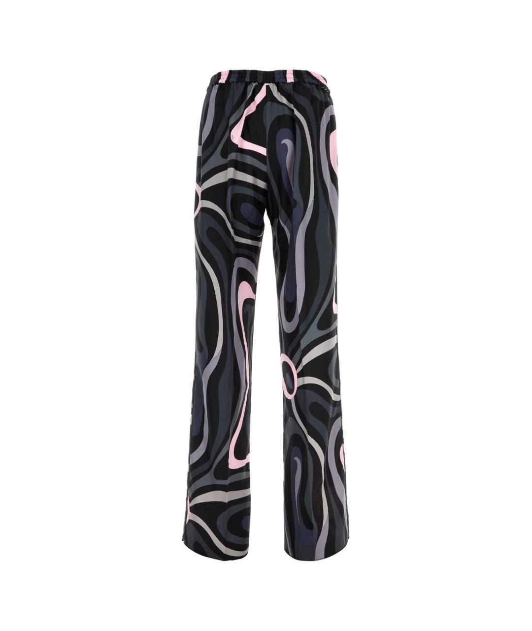 EMILIO PUCCI Мульти шелковые повседневные брюки, фото 2