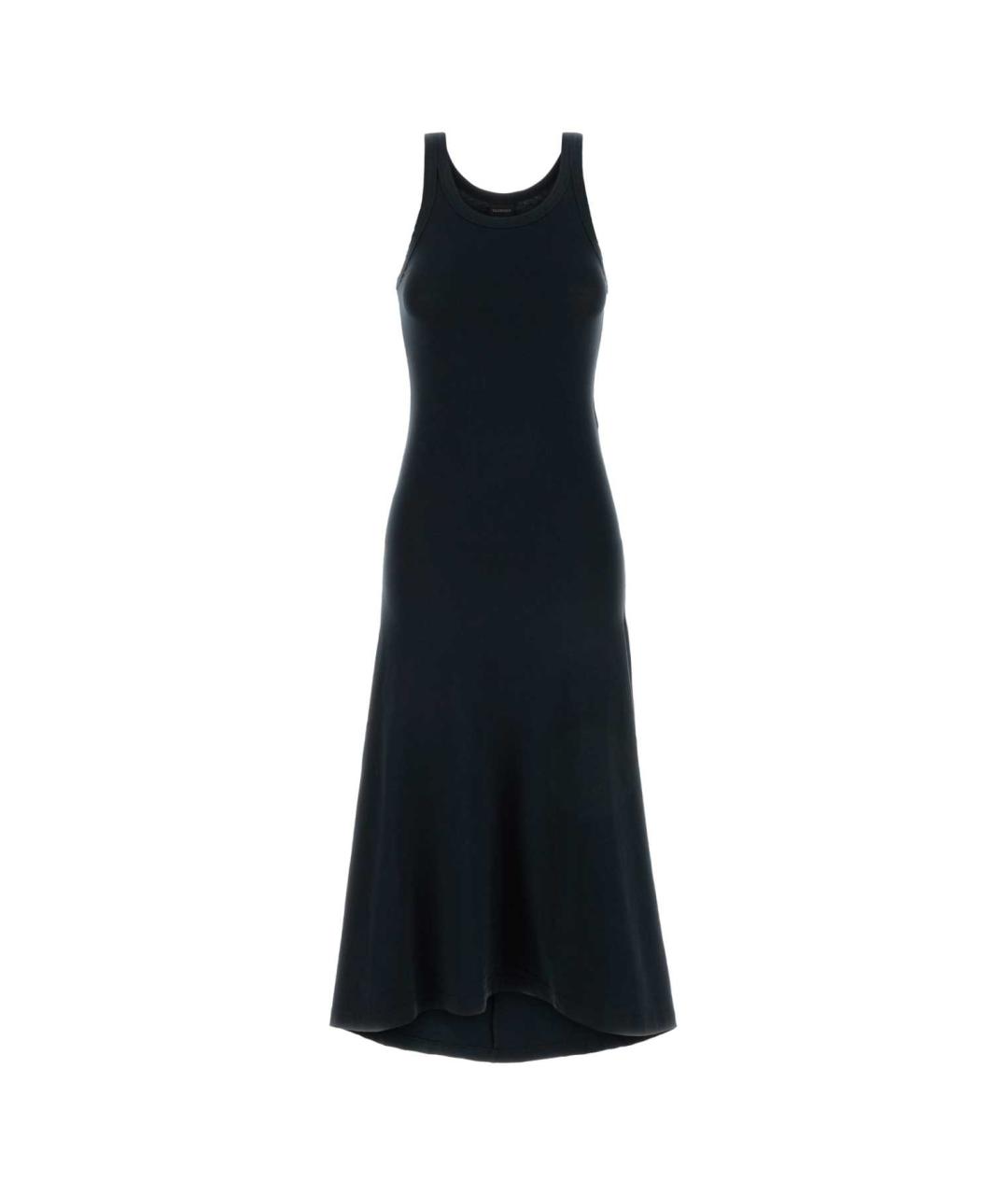 BALENCIAGA Черное хлопковое повседневное платье, фото 1