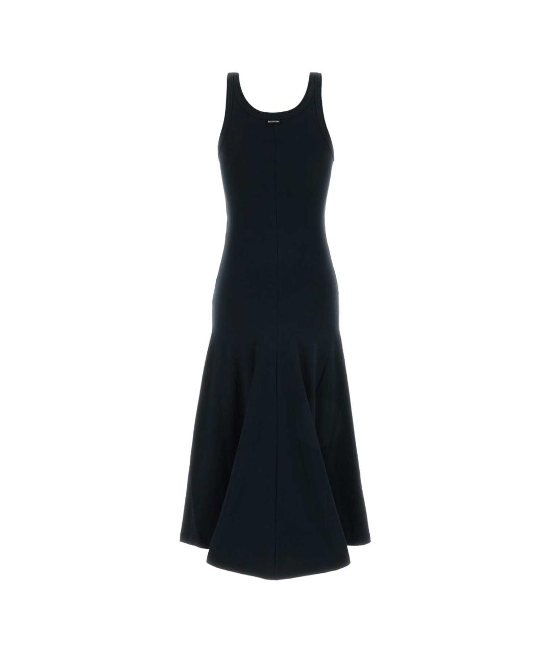 BALENCIAGA Черное хлопковое повседневное платье, фото 2