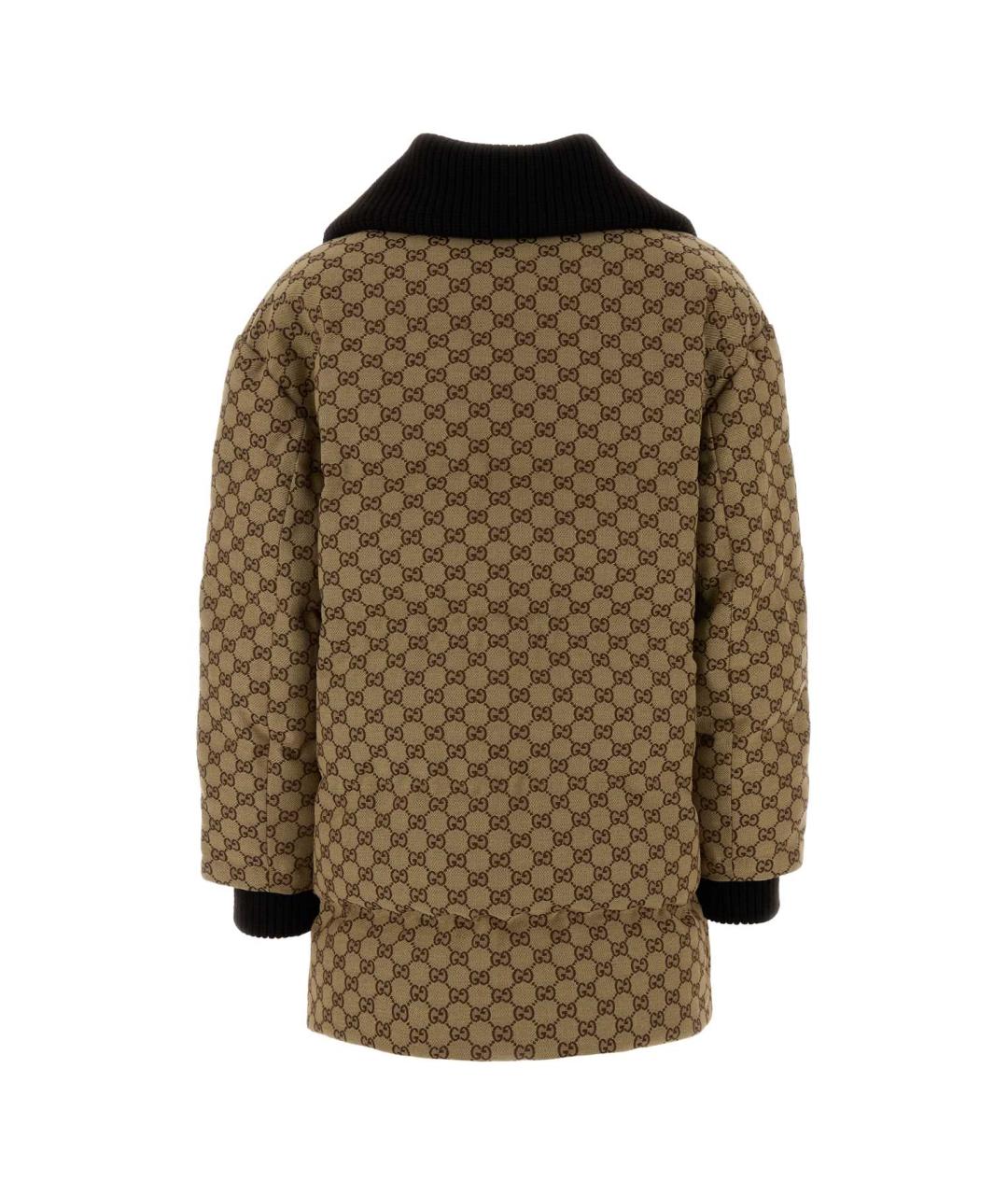 GUCCI Бежевый хлопковый пуховик, фото 2