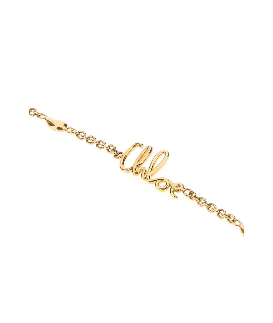 CHLOE Золотой латунный браслет, фото 2