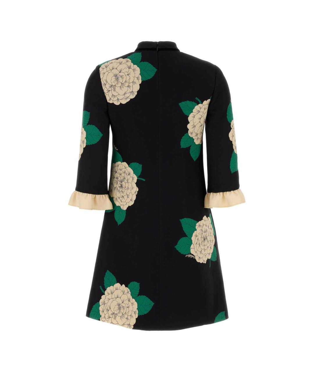 VALENTINO Мульти шерстяное коктейльное платье, фото 2