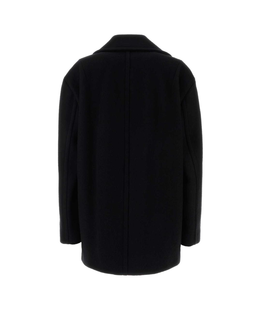 SPORTMAX Черное шерстяное пальто, фото 2