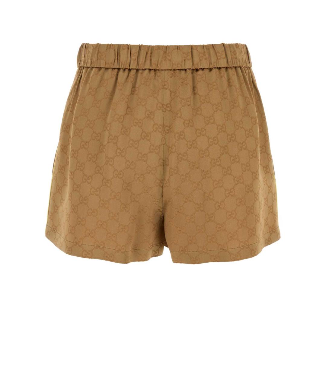 GUCCI Бежевые вискозные шорты, фото 2