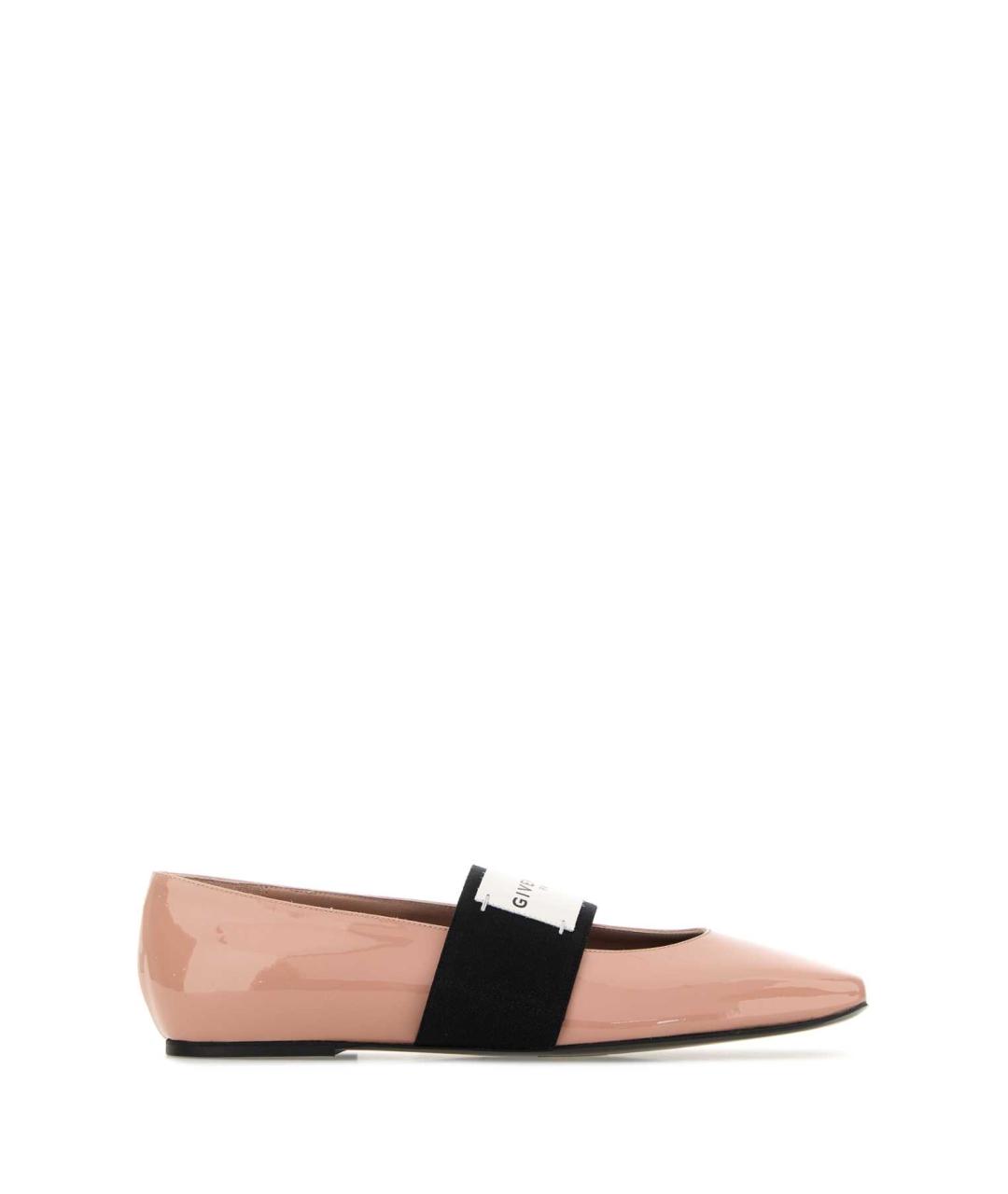 GIVENCHY Розовые кожаные балетки, фото 1