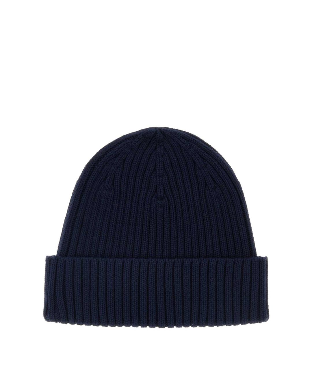 MAISON KITSUNE Синяя хлопковая шапка, фото 2