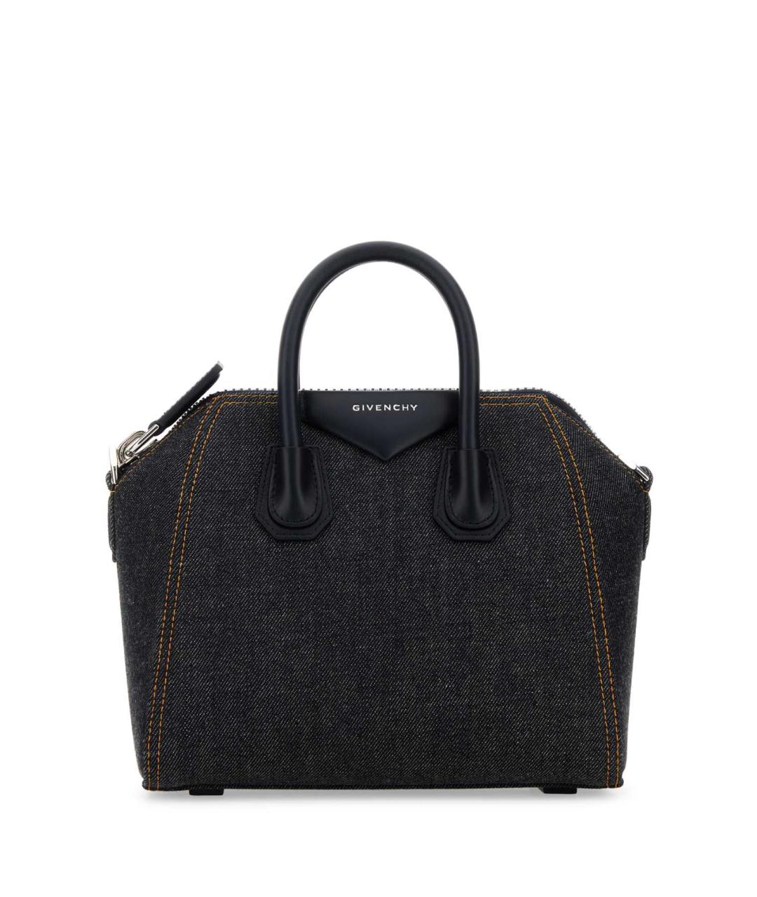 GIVENCHY Синяя тканевая сумка с короткими ручками, фото 1