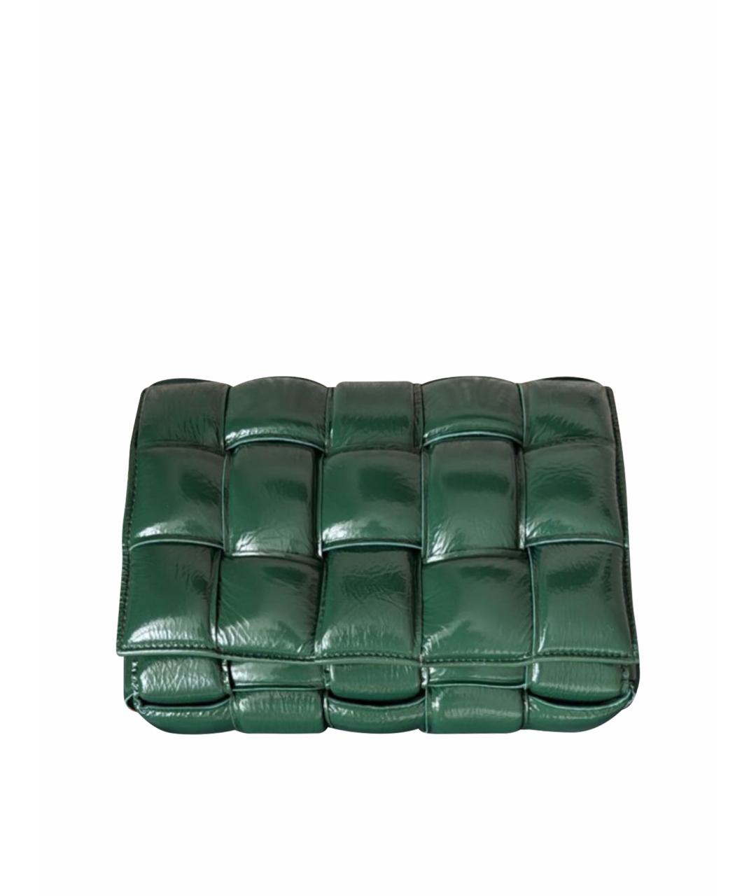 BOTTEGA VENETA Зеленая кожаная сумка через плечо, фото 1