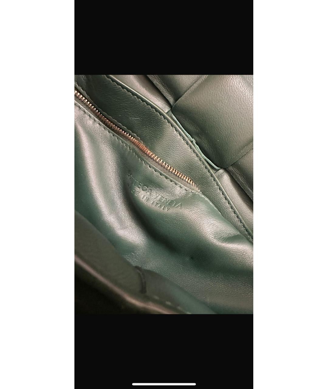 BOTTEGA VENETA Зеленая кожаная сумка через плечо, фото 3