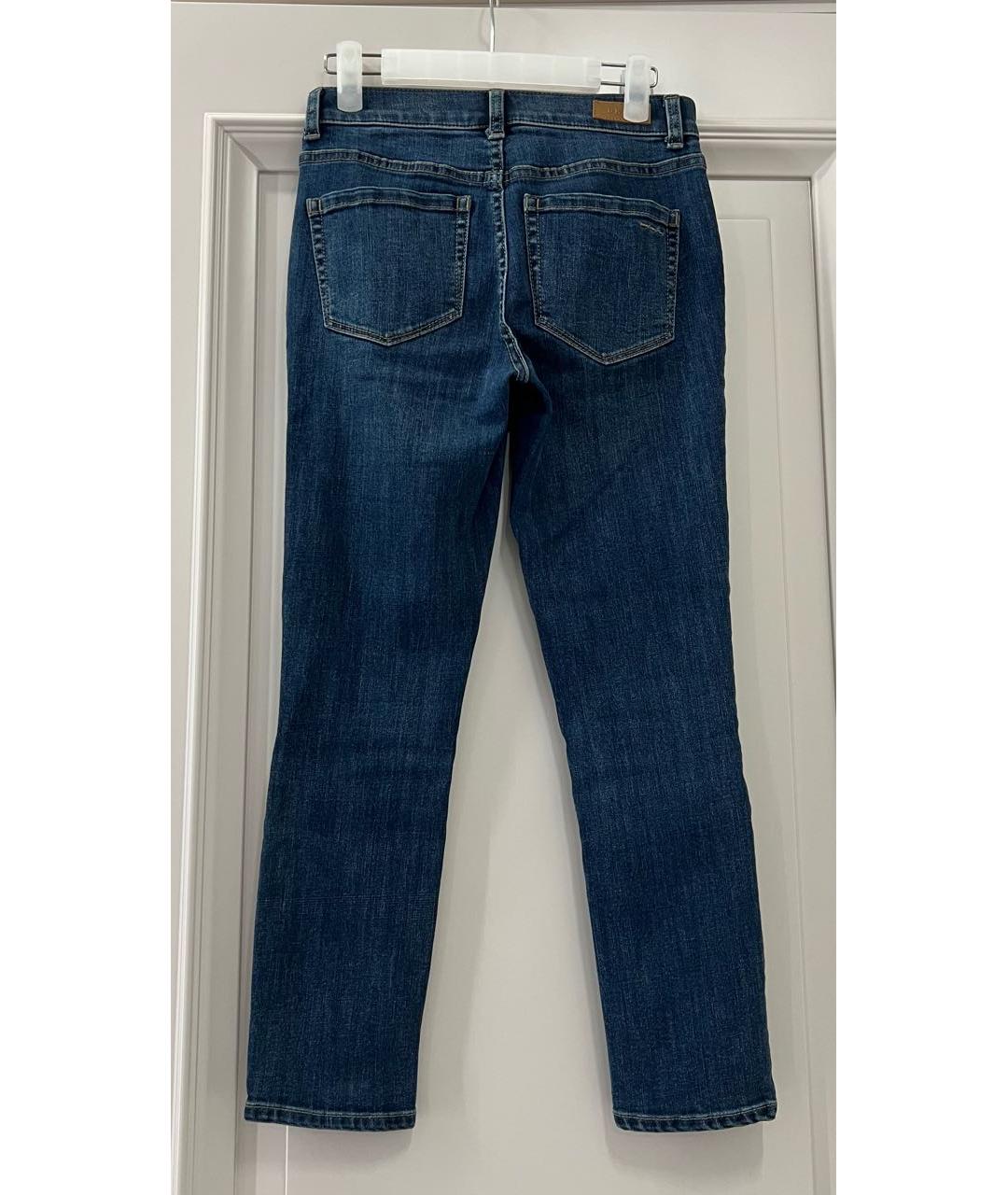 DKNY Синие хлопковые джинсы слим, фото 2