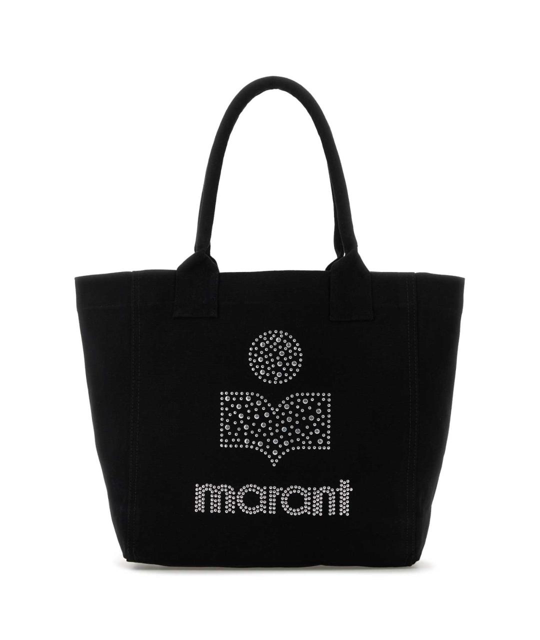 ISABEL MARANT Черная хлопковая сумка с короткими ручками, фото 1