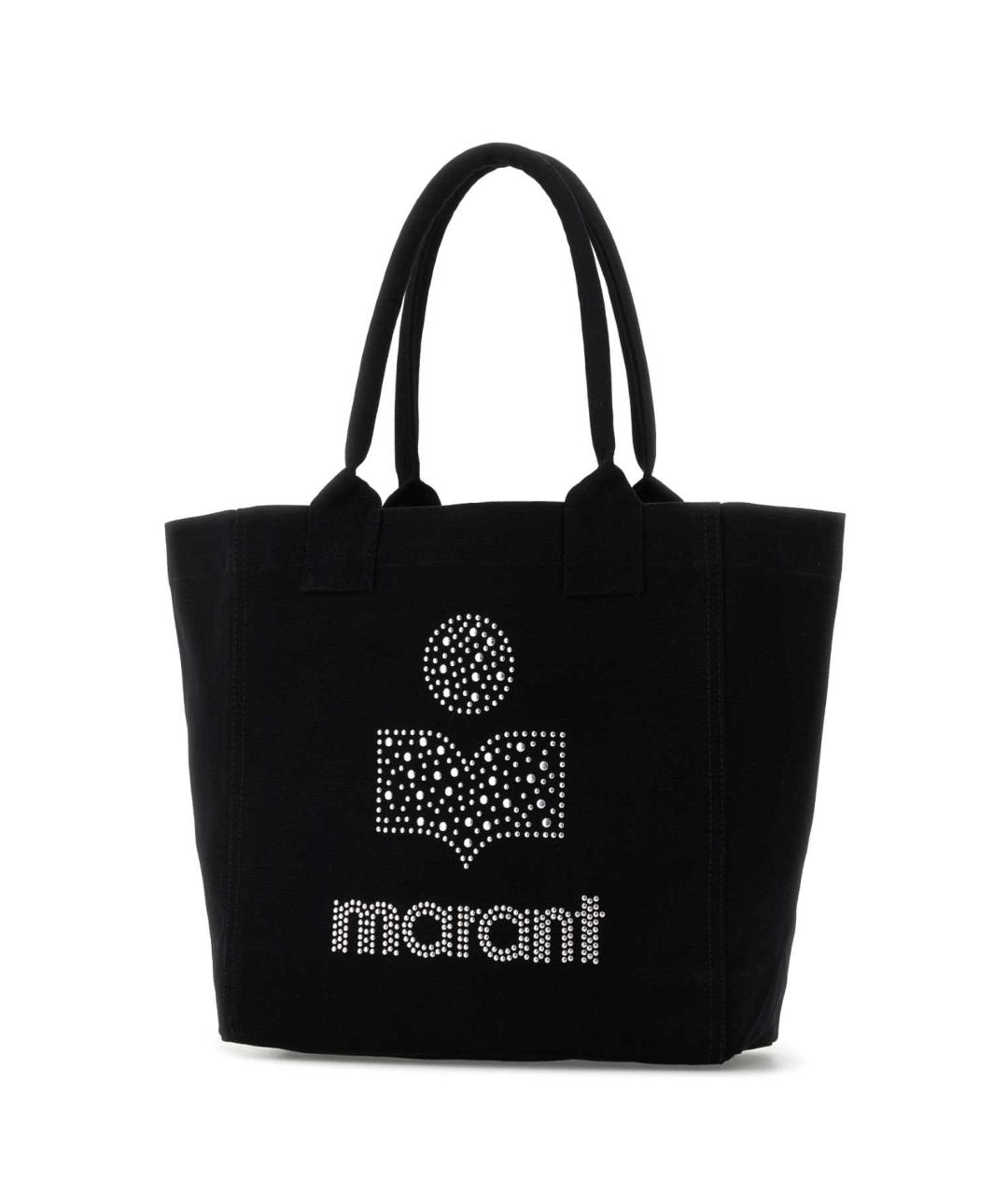 ISABEL MARANT Черная хлопковая сумка с короткими ручками, фото 2