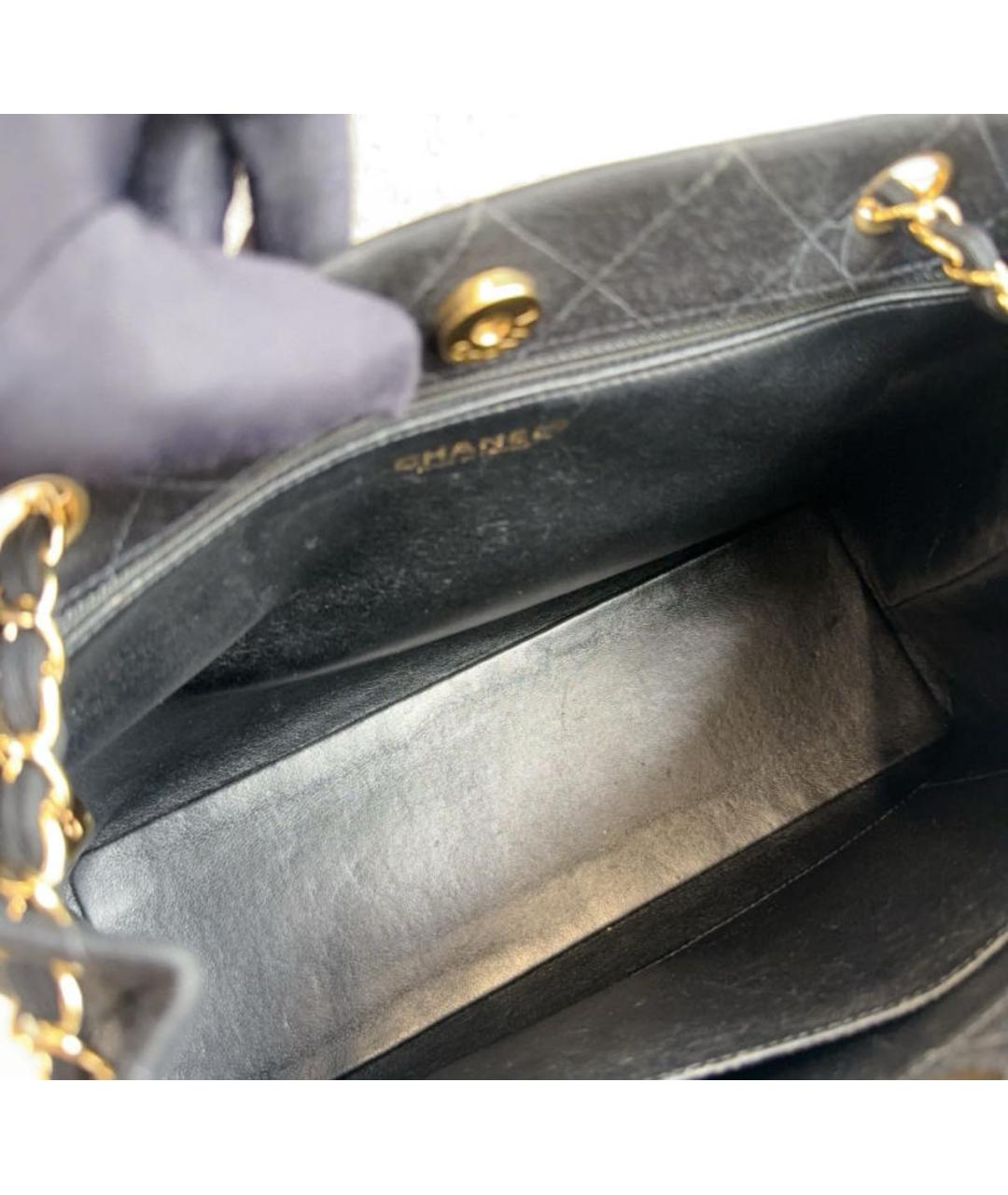 CHANEL Черная бархатная сумка тоут, фото 7