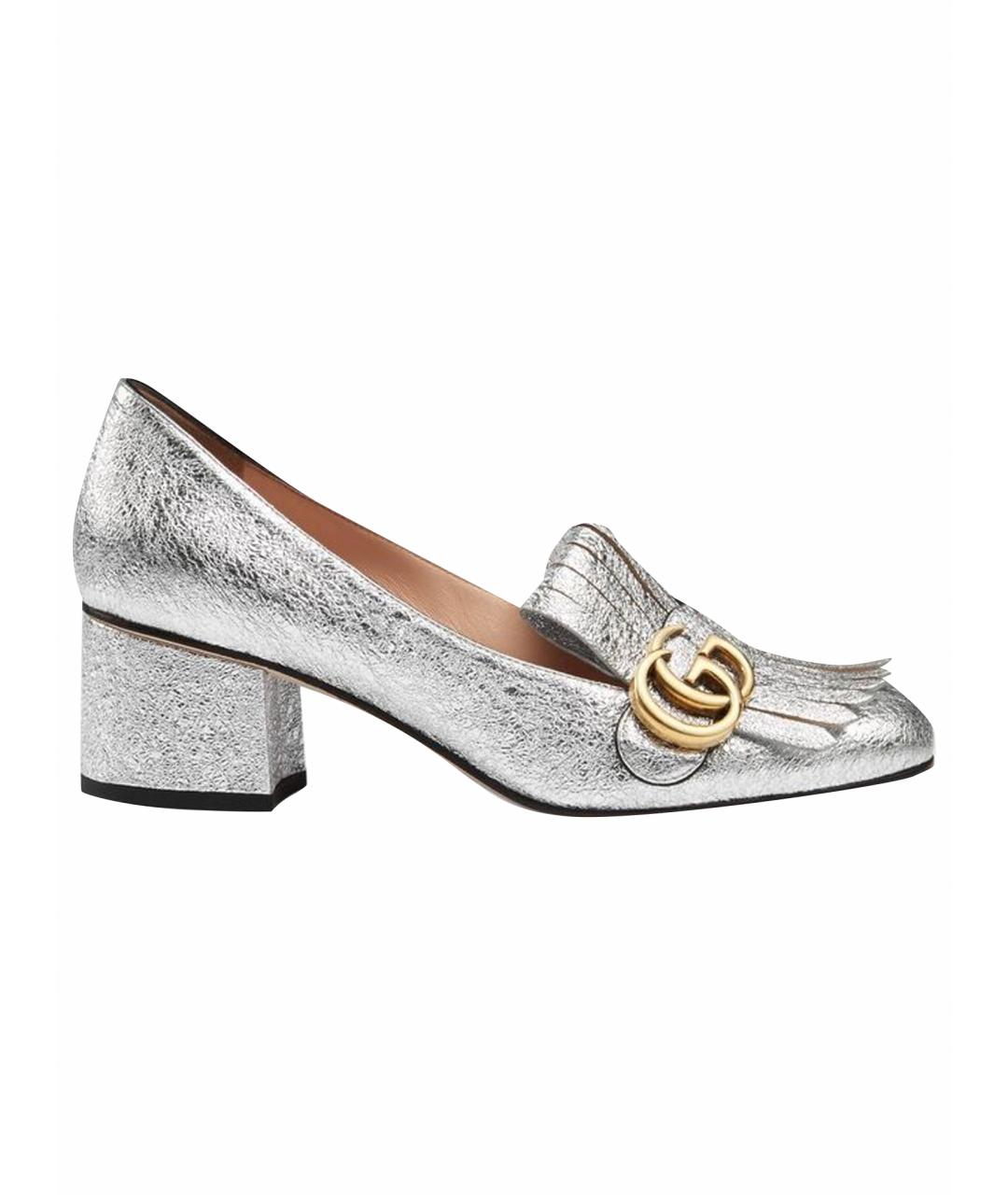 GUCCI Серебряные туфли, фото 1