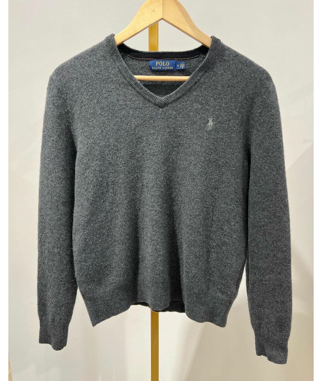 POLO RALPH LAUREN Серый шерстяной джемпер / свитер, фото 5