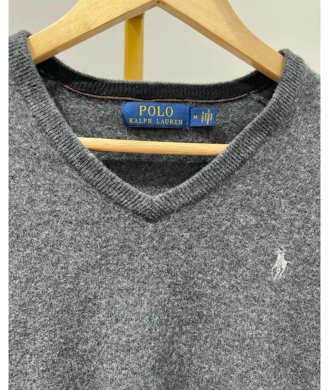 POLO RALPH LAUREN Серый шерстяной джемпер / свитер, фото 3