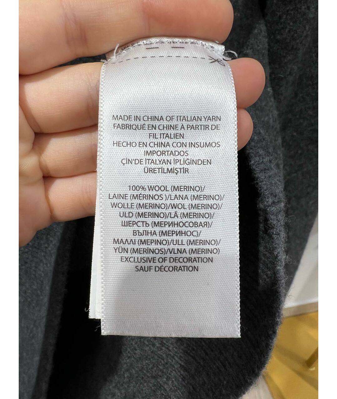 POLO RALPH LAUREN Серый шерстяной джемпер / свитер, фото 4